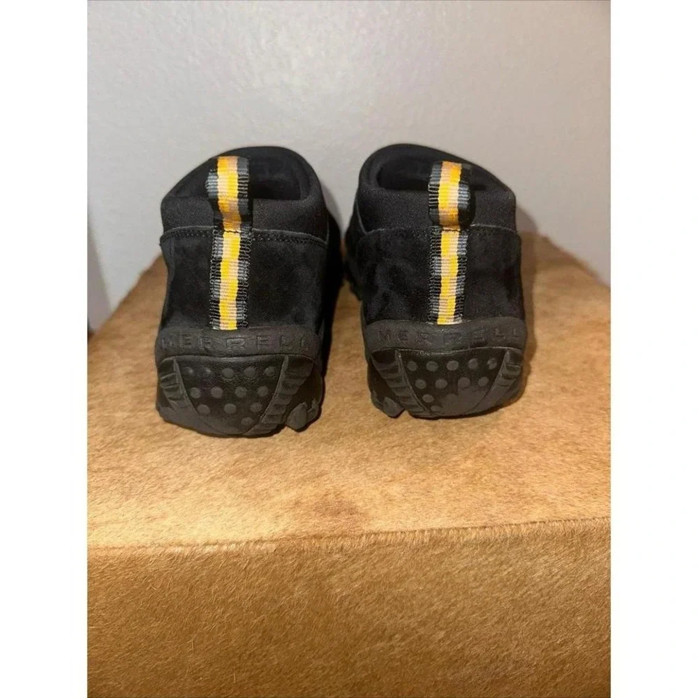 Merrell‎ Orbit Moc Black Performance Shoes Black Leather Suede Slip-On Men 11.5.